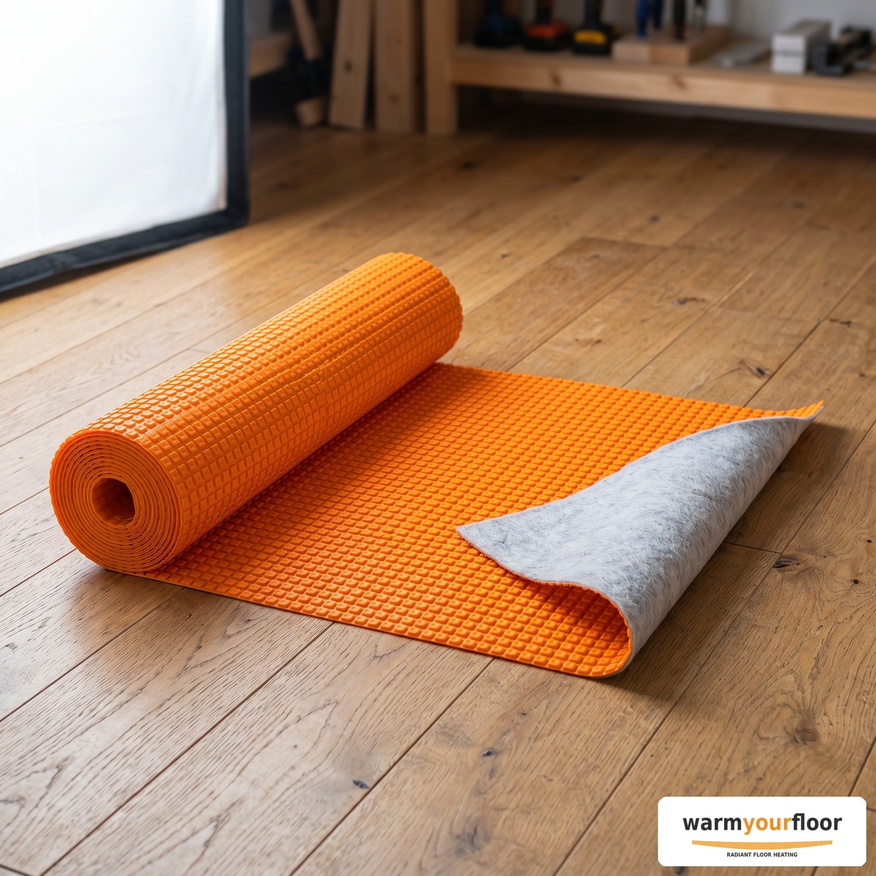 Schluter DITRA-HEAT Uncoupling Membrane — 54 sq ft Roll - Main product image