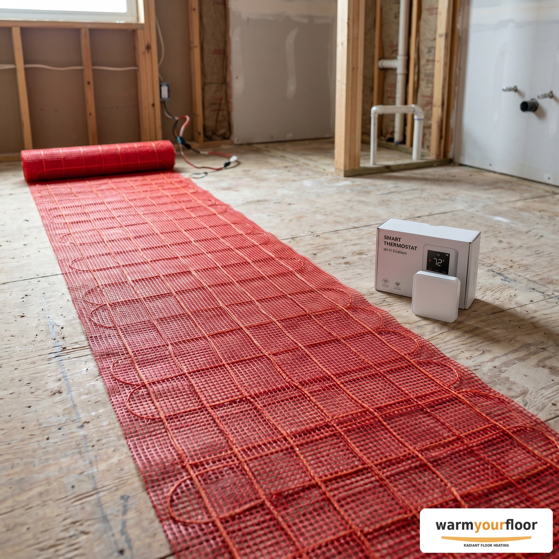 SunTouch TapeMat Wi-Fi Kit — 35 sq ft Radiant Floor Heating (120V) - Main product image