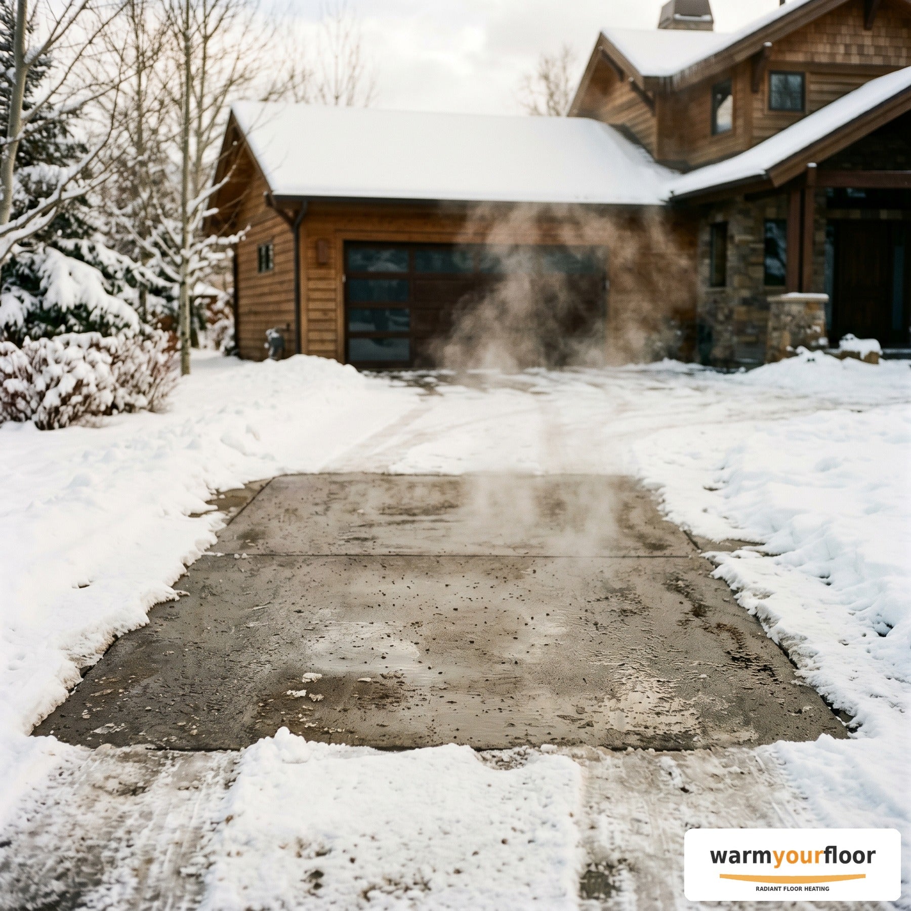 ProMelt Snow Melting Mat — 20 sq ft (240V) - Lifestyle