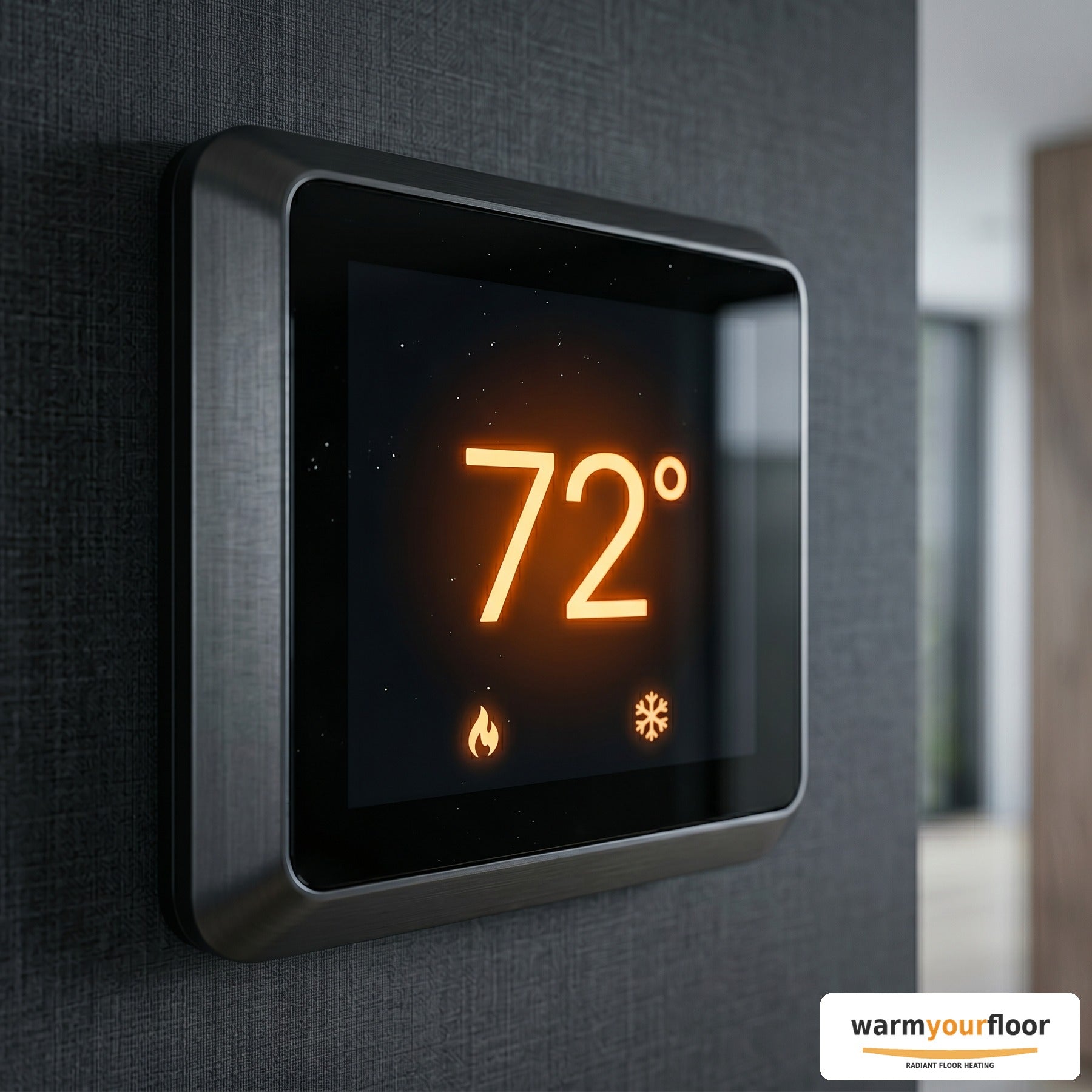 Schluter DITRA-HEAT Wi-Fi Touchscreen Thermostat - Detail