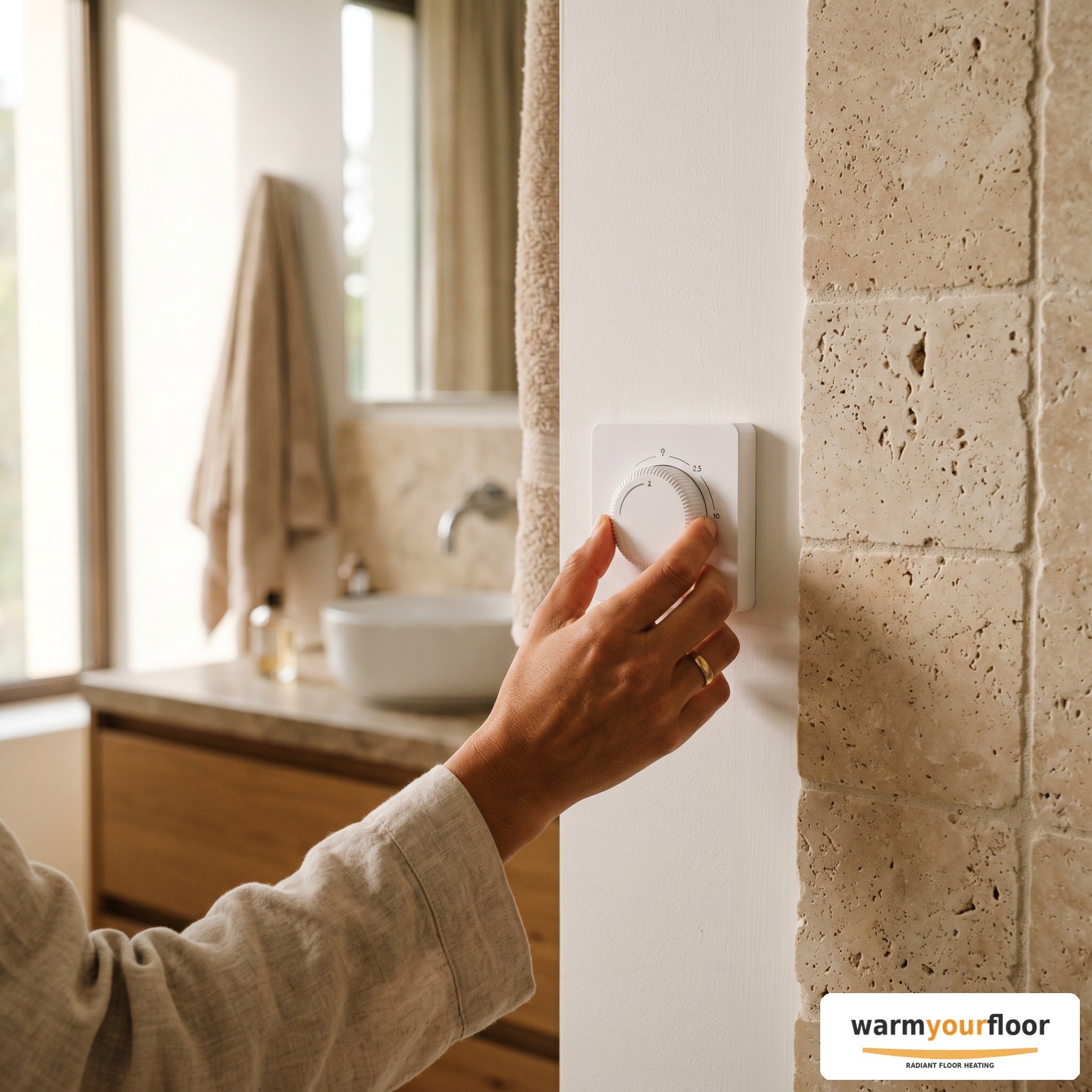 Nuheat Element Non-Programmable Floor Heating Thermostat - Lifestyle