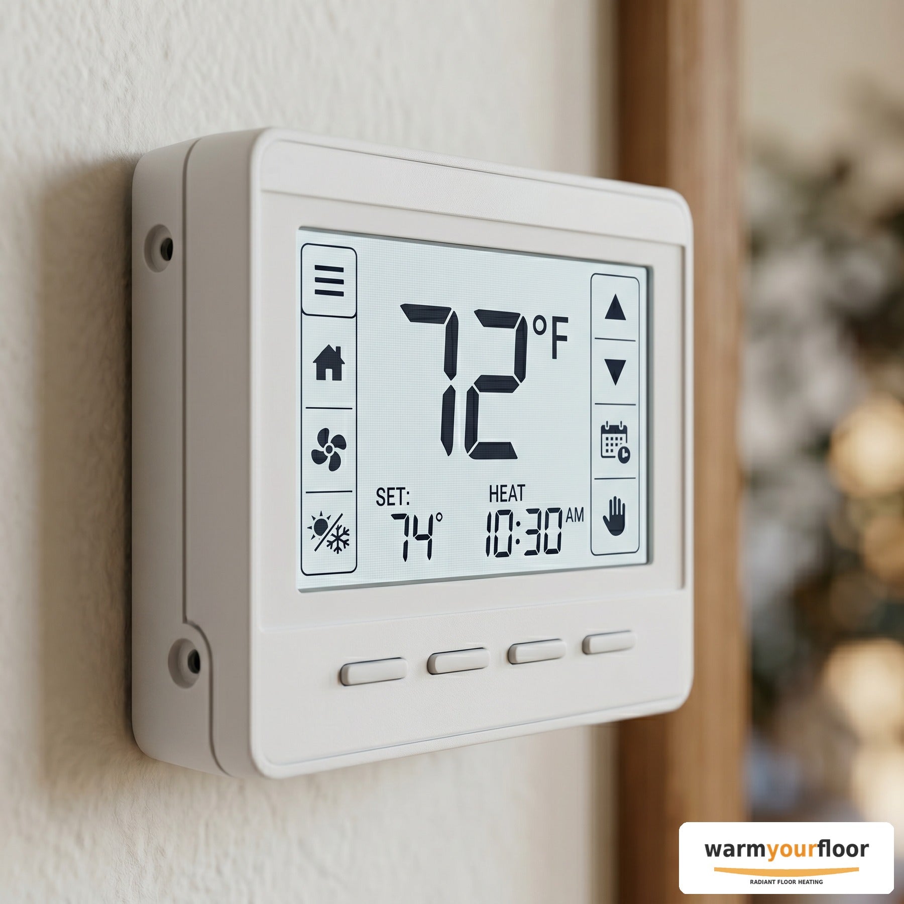 Nuheat Home Programmable Thermostat — 7-Day Schedule - Detail