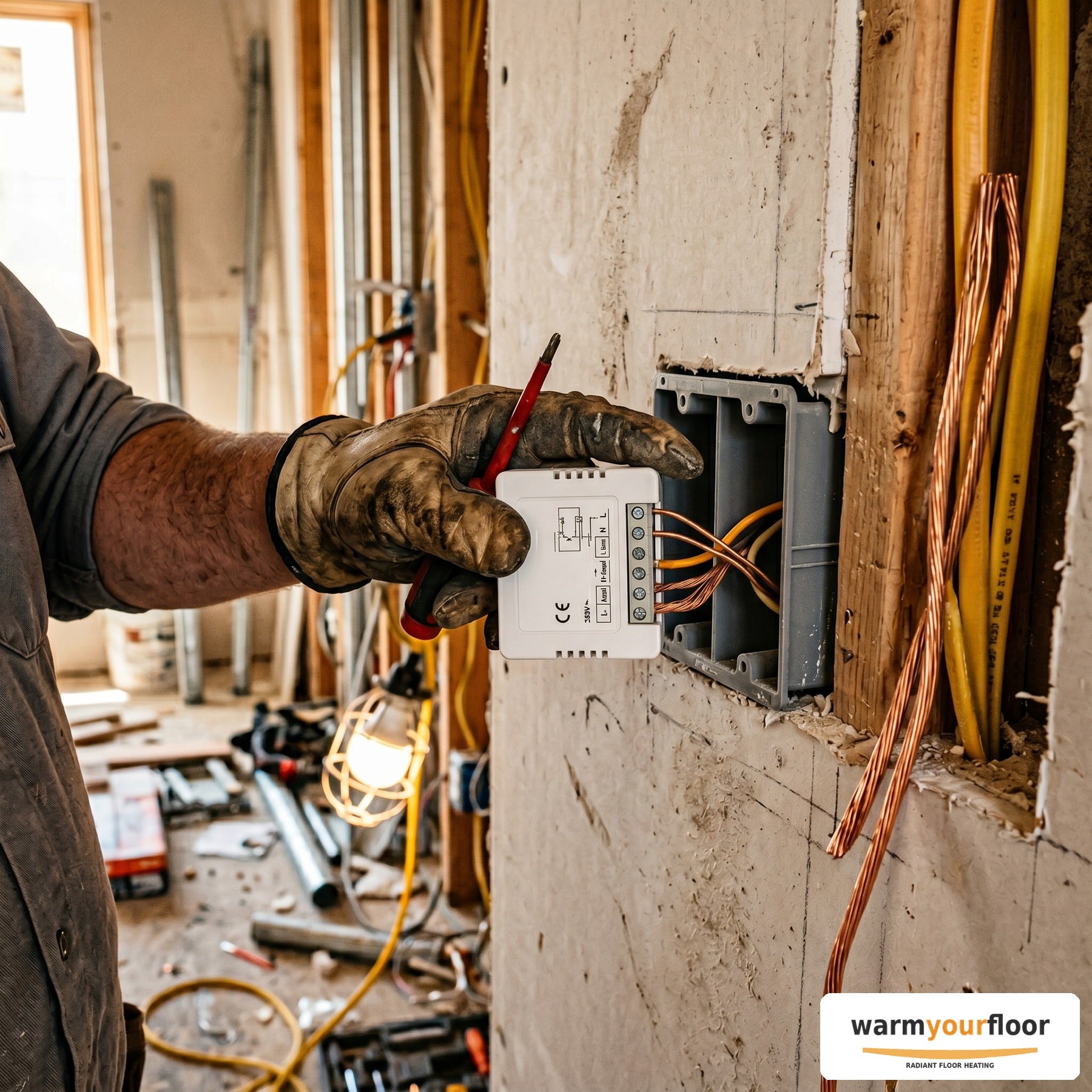 Nuheat RLY20A120 Relay — 120V Input for High-Amp Floor Heating - Lifestyle
