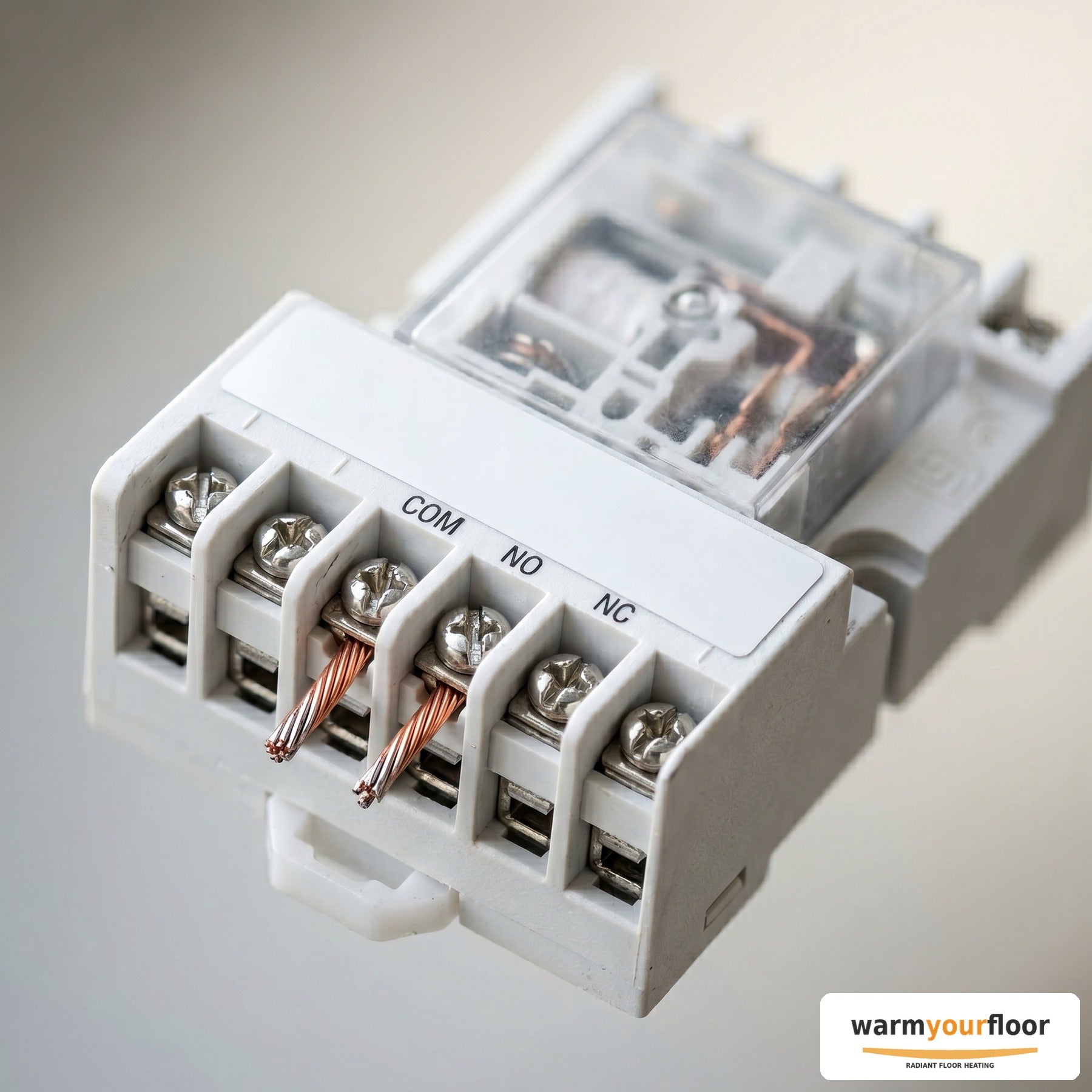 Nuheat RLY20A120 Relay — 120V Input for High-Amp Floor Heating - Detail