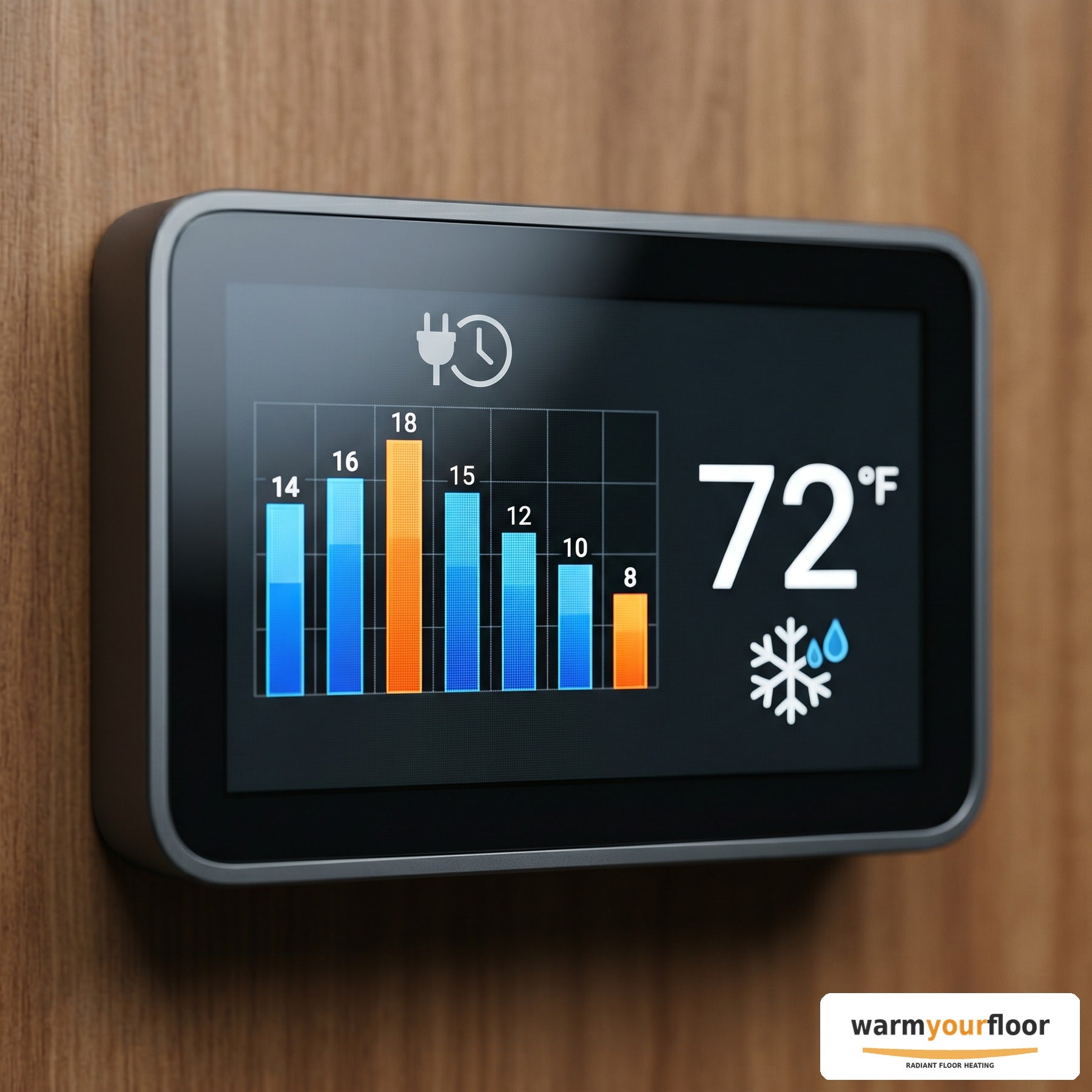Warmup 7iE Wi-Fi Smart Thermostat — White - Detail
