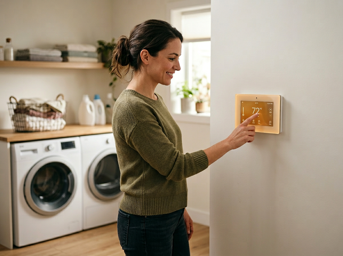 Solis Nimbus Smart Radiant Control Hub — 12-Zone Wi-Fi Manifold Controller — installed in a real home or commercial setting