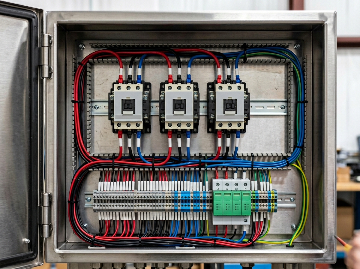 Solis Vanguard Commercial Snow Melting System — 400 sq ft Cable + 3-Phase Controller — close-up technical detail of installation